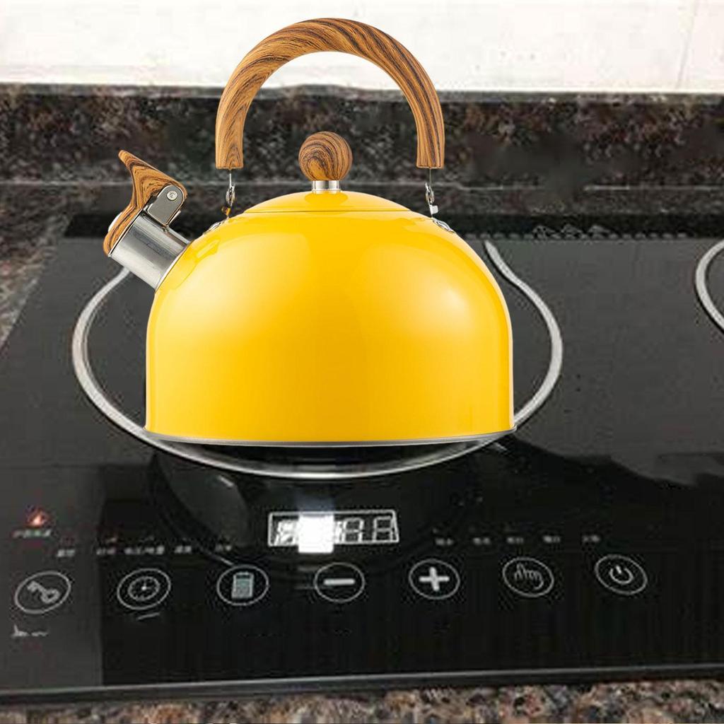 Whistling Tea Kettle Stovetop 2.5 L Heats up Quickly Houseware Teapot Stainless Steel
