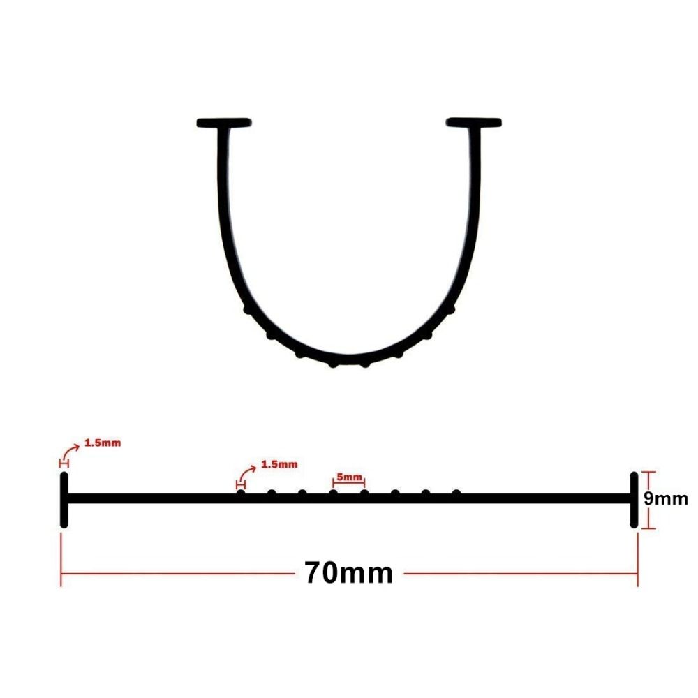 Rezistență la uzură Capete T Bandă de etanșare Etanșare de înlocuire nedeformabilă Etanșare inferioară ușă garaj