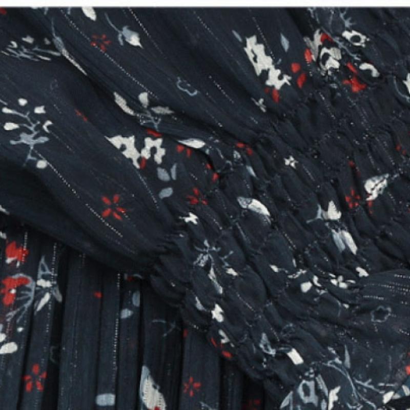  She S miSS  High Quality Romantic V Neck Pleated dreSS