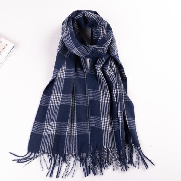 Plaid Cashmere Scarf Women s Autumn and Winter Korean Version Versatile British Classic Chidori Shawl Thickened 70*200cm