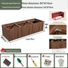 Carbonized Wood Outdoor Planter Box