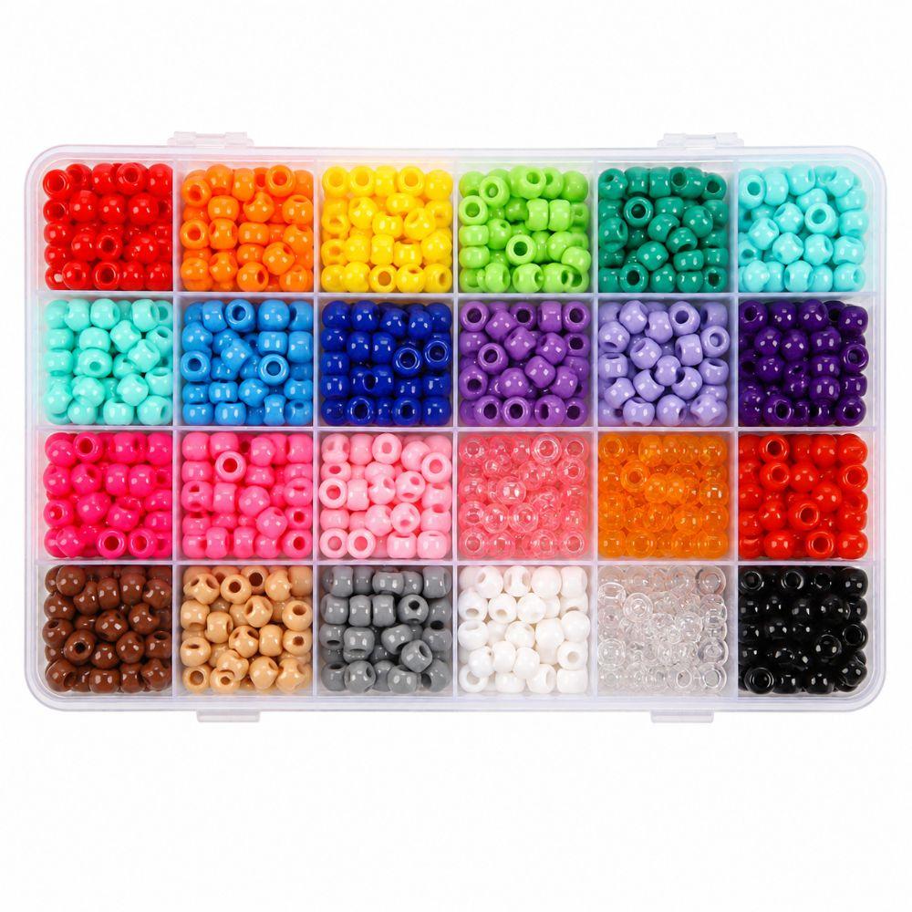 24 Colors Craft Beads 720PCS Bracelet Beads Versatile Large Hole Beads  Hair Braiding