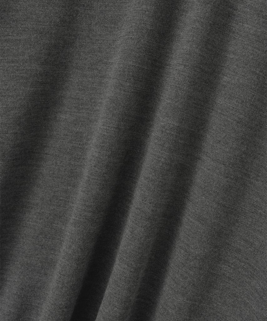 ANOTHER OFFICE Current Layered V-Neck Knit (Charcoal)