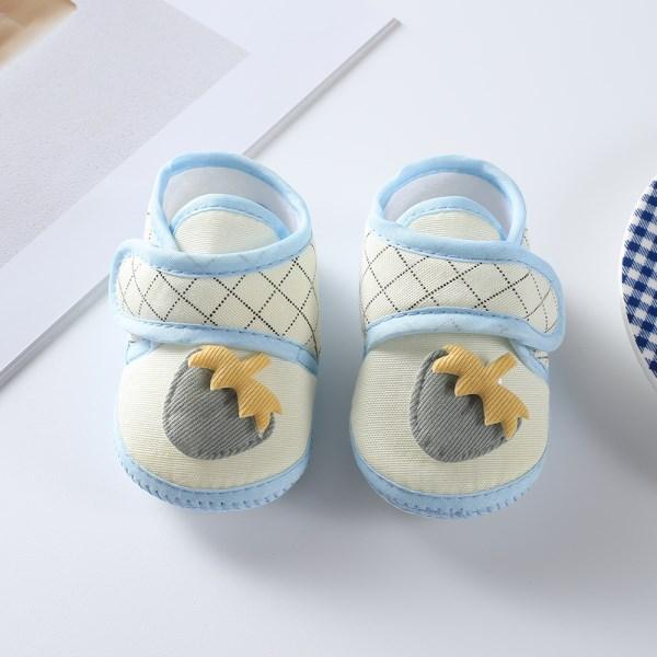 

Летняя парусиновая обувь для новорожденных девочек и мальчиков, обувь для кроватки с клубничным узором, на мягкой подошве, 0–12 м 11