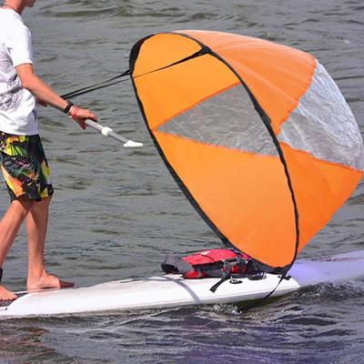 Downwind Wind Sail Clear Window Portable Deploys Quickly Sailboat Lightweight 108 Cm Equipment Kayak