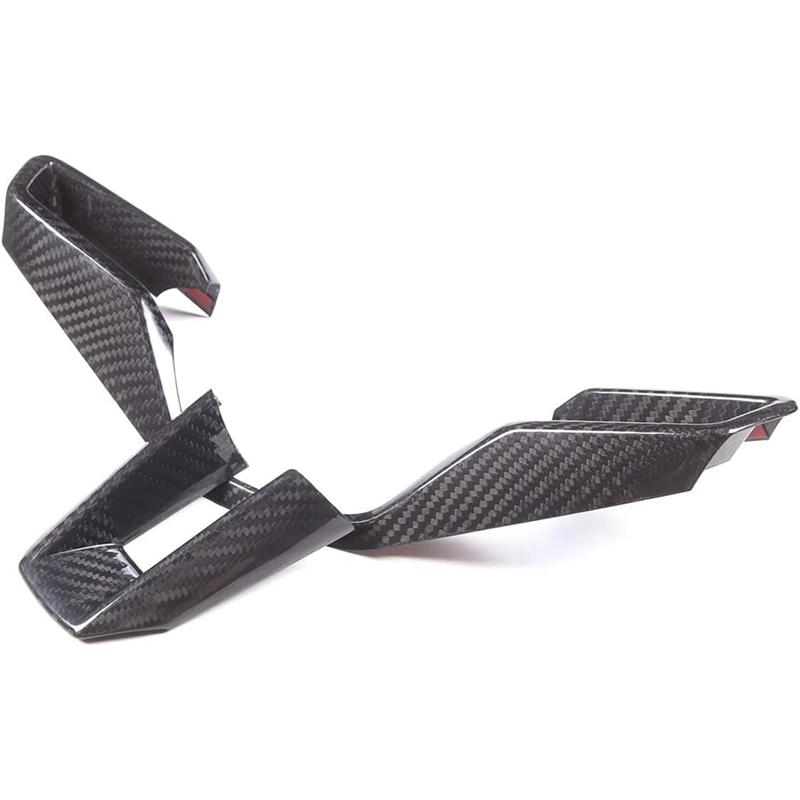 Dry Carbon Fiber Car Steering Wheel Button Frame Cover Trim Kit Parts Accessories For 911 Taycan - Accessories