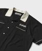 Discuss Athletic Half Sleeve Bowling Shirt Black