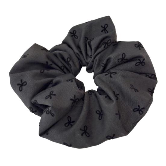 2Pcs Hair Tie High Elasticity Embroidered Bow Pattern Hair Rope Strong Ponytail Holder Buns Ponytails Hair Accessories