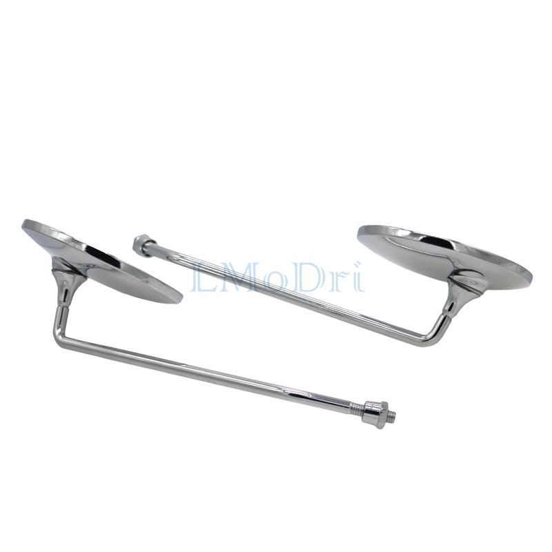 Doprava zdarma Univerzální motocyklové zpětné zrcátko Kulatý tvar Zpětná boční zrcátka Pro motocykl S 8mm