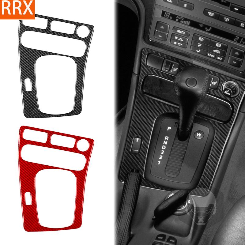 For Saab 9-5 2003-2005 Real Carbon Fiber Sticker Transmission Gear Shift Panel Border Car Accessories Interior Decorative