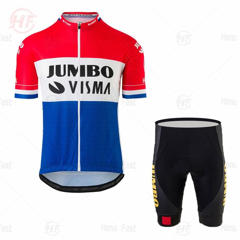 Mens Cycling Jersey Set Quick Dry Breathable Short Sleeve Bike Outfit Road Sportswear