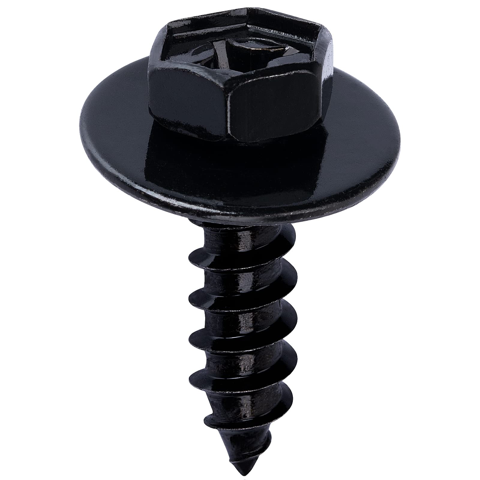 

OAUTOO 25 шт. Винты-болты для подкрылка и бампера x 22 мм, совместимые с Toyota Lexus M6.2 и 90159-60477 чёрный