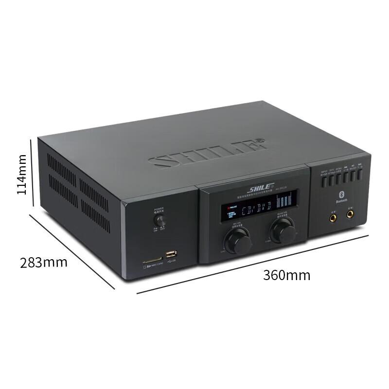 SHILE Conference Audio System with Bluetooth Amplifier and Wireless Microphones CN plug (adapter included)