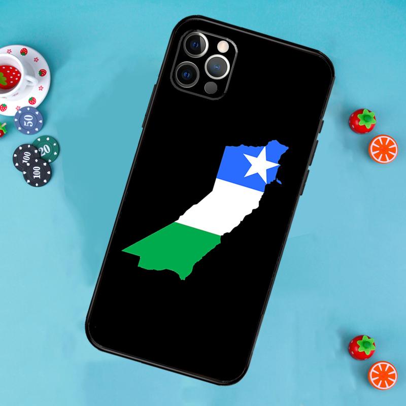 Puntland State Somali Flag Phone Case For iPhone 17 Air 13 16 15 11 12 14 Pro Max 13 12 mini 15 16 Plus 16e Cover Funda