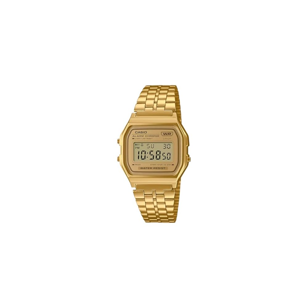 Casio Vintage Series A158WETG-9A Digital Watch Gold Unisex Kids