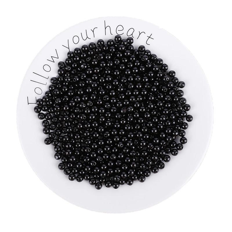 ABS Perforated Pearl-Like Beads for DIY Earrings, Bracelets, Ancient Style Hairpins