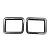 2Pcs Front Upper Dashboard Side Vent Frame Cover Carbon Fiber Texture Fit for HiAce 2019