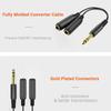 Pozlacený 6.35 Stereo na 2ks 6.5 Mono Zesilovač Audio Adaptér Kabel 1 na 2 Rozbočovač