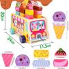 Homehalo Wooden Play Kitchen Set, Montessori Toy, Ice Cream Set, Fun Wooden Toy, Shape Matching, Educational Toy, Play Kitchen, Magnetic, Freely