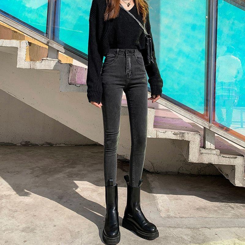 

Утягивающие брюки-стрейч с высокой талией и девятью точками S черный серый