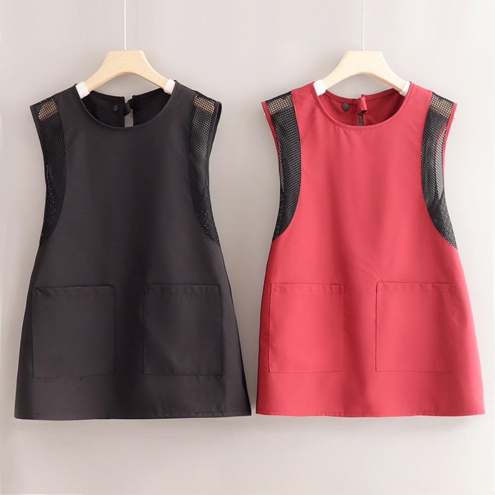 Nastavitelná Vodotěsná Zástěra Odolná proti Oleji Pekařská Zástěra Odolná Zástěra bez Rukávů Restaurace