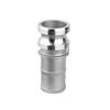304 Stainless Steel E-Type Quick Connect Hose Barb Male Fitting for Water, Air, and Oil