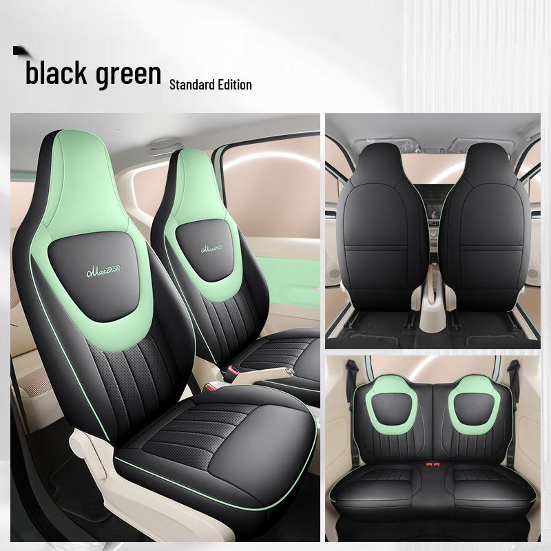 2024 Wuling Hongguang MINI Macaron Car Seat Cover, Third Gen, Cartoon Design, Universal Fit, Full Coverage for All Seasons, 170km.