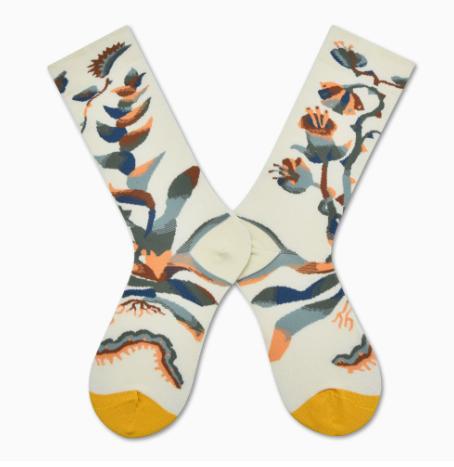 Oil Painting- Mid-Calf Socks