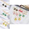 Contemporary Elegant Plated Geometric Mushroom Earrings For Women In Multiple Colors