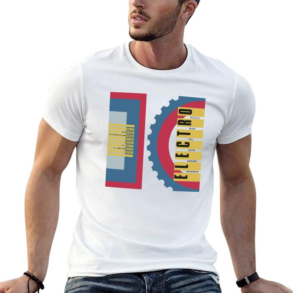 Electro 10 Old School Hip Hop TShirt Summer Print Short Sleeve Tee
