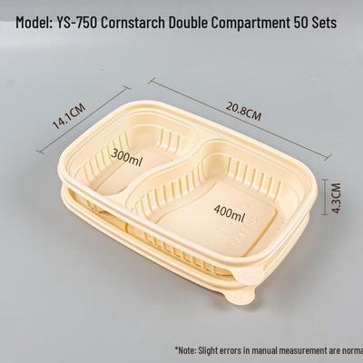 Eco-Friendly Disposable Partitioned Meal Box