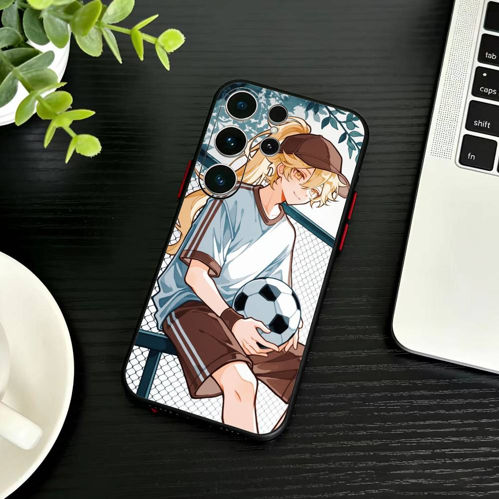 Genshin Y-Kaedehara Kazuha Phone Case For Samsung S26,S25,S24,S23,S22,S30,S21,Ultra,Plus,FE 5G Black Soft Cover