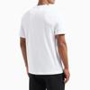 Emporio Armani EA7 SS24 Color Block Letter Print Crew Neck Short Sleeve T-Shirt Men Tops White 6DPT47-PJTJZ-1100