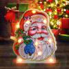 DIY Diamond Painting LED Light Christmas Tree Snowman Drawing Kit Bedside Night Light Drilling Arts Crafts Lamp Xmas Home Decora