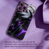 Schwarz Lila Flüssiger Wirbel für iPhone 17 Hülle Mode für coque iphone Hülle fundas Glas für iPhone 17 16 15 14 13 12 pm Pro Plus