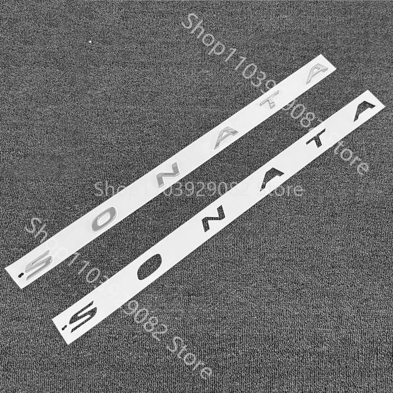 Wdjnt5 for Sonata YF LF Rear Car Emblem Tail Badge Trunk Badge Car Sticker Hyundai Sonata 8th 10th Black Car Emblem