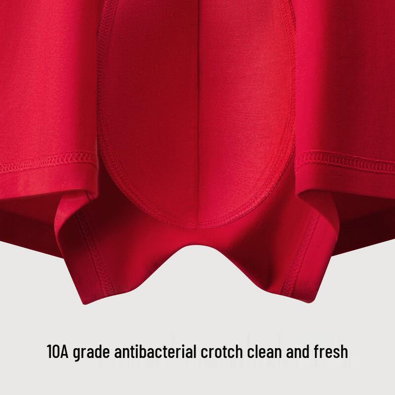 Men's Pure Cotton Antibacterial Boxer Briefs