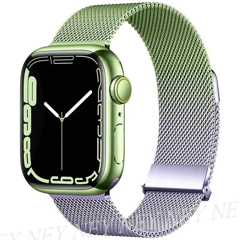 Milanese Loop for apple watch band 44mm 40mm 45mm 41mm 42-38-44 mm strap ultra 2 49mm metal bands iwatch series 9 8 7 6 SE 5 4 3