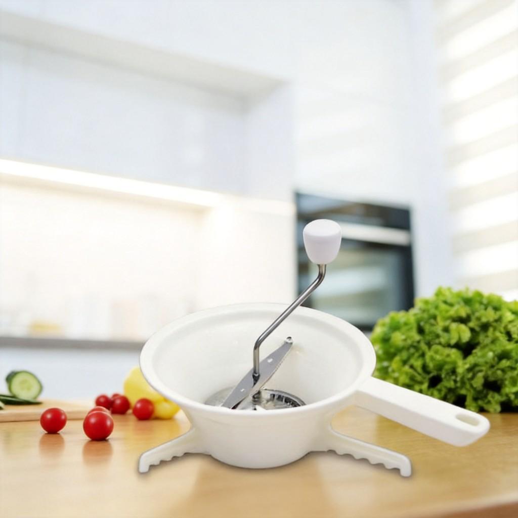 Modern Minimalist Multifunction Cheese And Vegetable Chopper With Three Discs Food Processor For Home Cooking