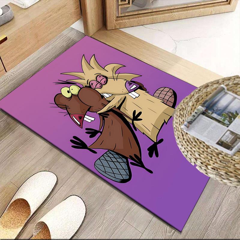 Angry Beavers Adventure Carpet, Kitchen Rugs, Yoga Mat, Non-Slip Mats, Rug for Bathroom, Living Room bedroom, Camping Rugs Christmas Gift