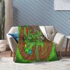 Build a Camp 99 Nights in the Forest Fleece Blankets Vintage Throw Blanket for Home 150*125cm Bedspreads