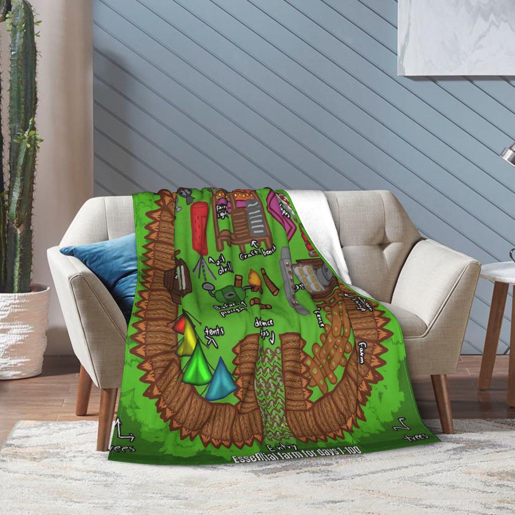 Build a Camp 99 Nights in the Forest Fleece Blankets Vintage Throw Blanket for Home 150*125cm Bedspreads