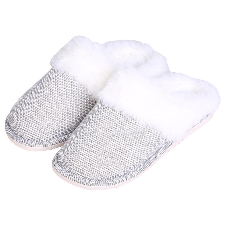 

Унисекс Зимние Шерстяные Хлопковые Тапочки: Толстоподошвенная, Нескользящая, Теплая Домашняя Обувь для Деревянных Полов 29cm (fits 44-45) светло-серый