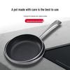 Non-Stick Single Handle Frying Pan for Steak, Eggs, and More - Compatible with Gas and Induction Cookers.