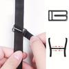 3PCS Lingerie Shoulder Strap Holder with Metal Buckle Non-Slip Elastic Adjustable Clip Lingerie Accessories Suspender Buckle