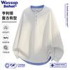 Wassup Sohot Men's Faux-Layered Long Sleeve Henley Sweatshirt