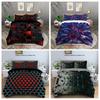 Abstract Mesh Quilt Cover Three-Piece 3D Digital Printing Quilt Cover Bedding Set Home Textile Pod