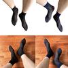1 Pair Mens Silk Sheer Socks Nylon Dress Sock Daily Casual Stockings Work Business See Through Short Tube Ankle Socks