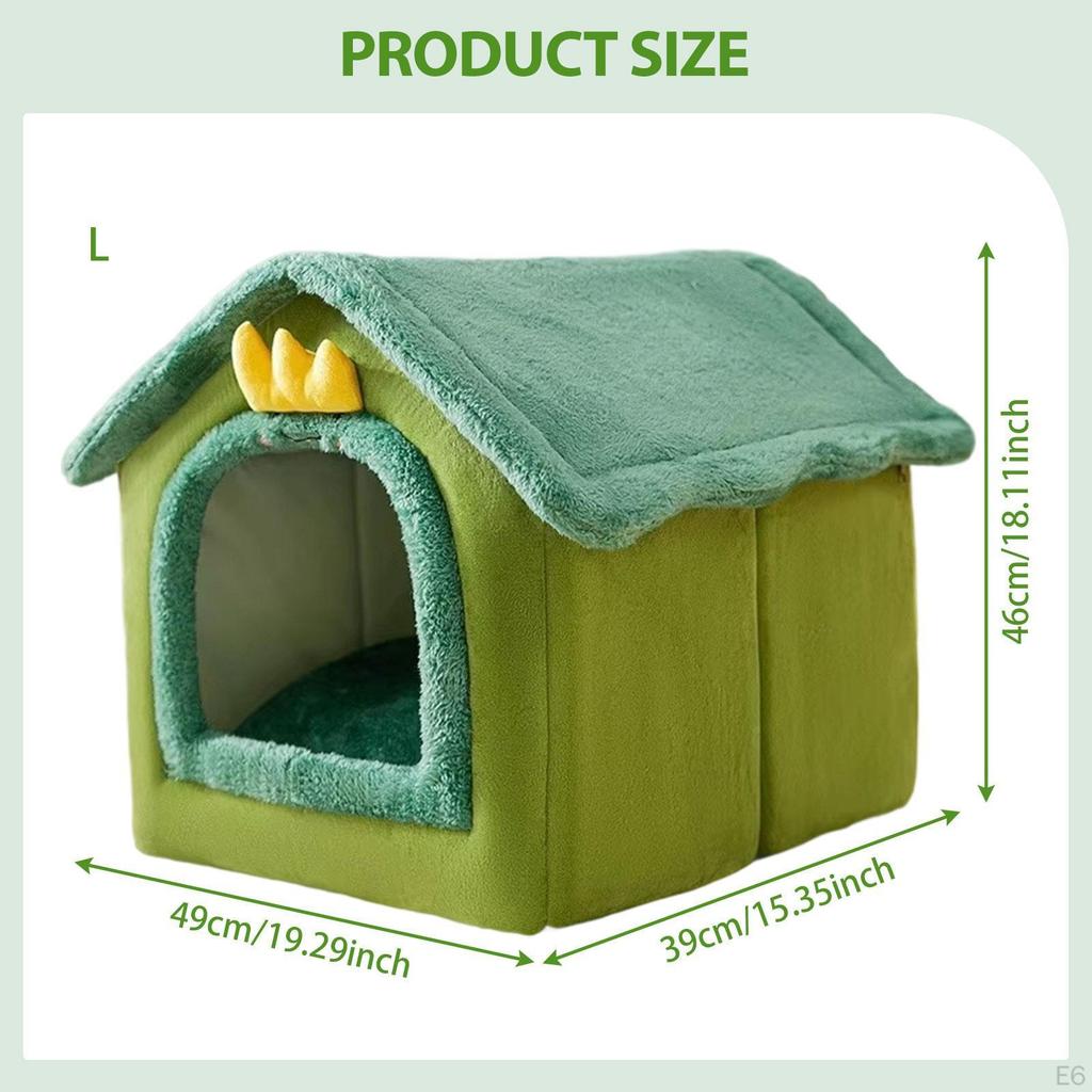 Cat Bed Cats Cave Portable for Kittens Sleeping Warm Washable Shelter Comfortable Non Slip