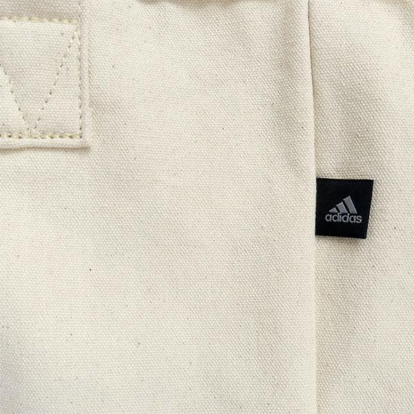 adidas Large Logo Sports Minimalist Canvas Tote Shopping Bag Unisex Tote Bag Off-White GN8872